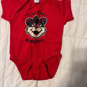 Cincinnati Bearcats Red Baby Onesie